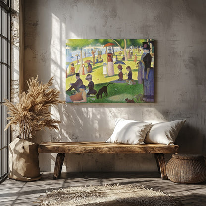 Experience a timeless leisure moment with this captivating artwork depicting a tranquil afternoon for Veranda