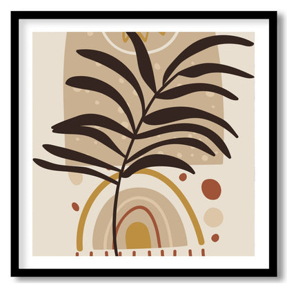 Bring the tranquility of nature into your space with this serene sunrise botanical illustration. for gallery