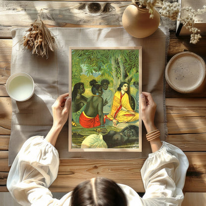 Experience the tranquility and warmth of community with this captivating artwork, depicting a for Kitchen