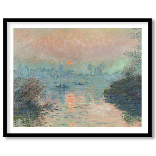 Immerse yourself in the tranquil hues of 'Serene Twilight Over River', a captivating piece that for nook