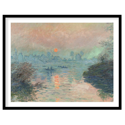 Immerse yourself in the tranquil hues of 'Serene Twilight Over River', a captivating piece that for nook