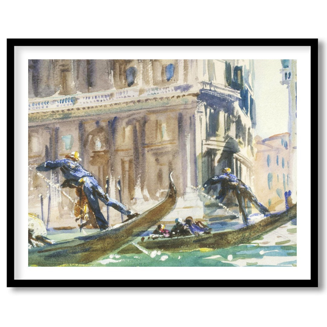 Experience the timeless elegance of Venice with this stunning watercolor painting capturing for area