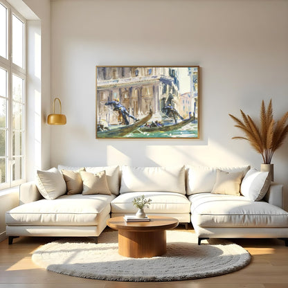 Experience the timeless elegance of Venice with this stunning watercolor painting capturing for Living Room
