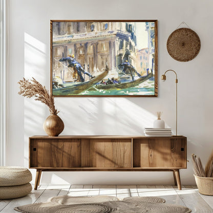 Experience the timeless elegance of Venice with this stunning watercolor painting capturing for Sitting Area