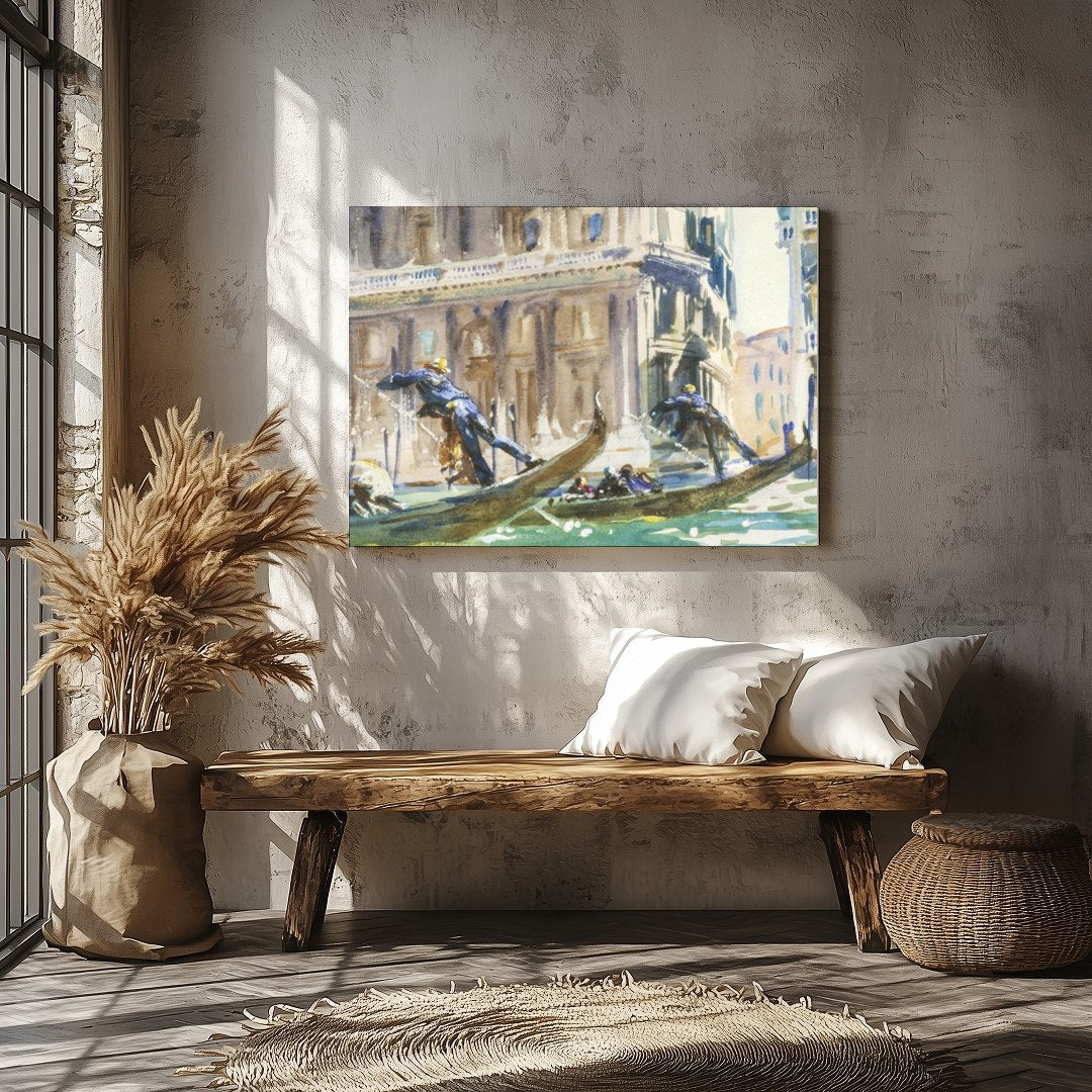 Experience the timeless elegance of Venice with this stunning watercolor painting capturing for Veranda