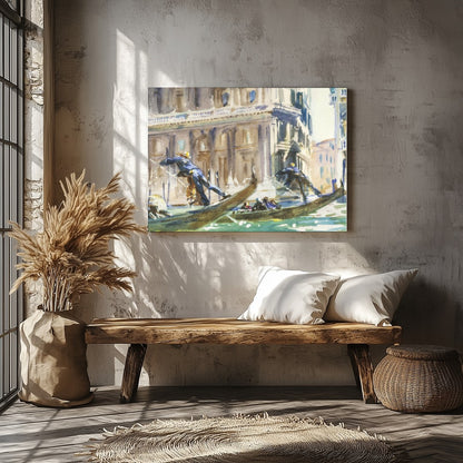 Experience the timeless elegance of Venice with this stunning watercolor painting capturing for Veranda
