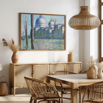 Experience the tranquility of Venice with this stunning impressionist artwork. The gentle for Dining