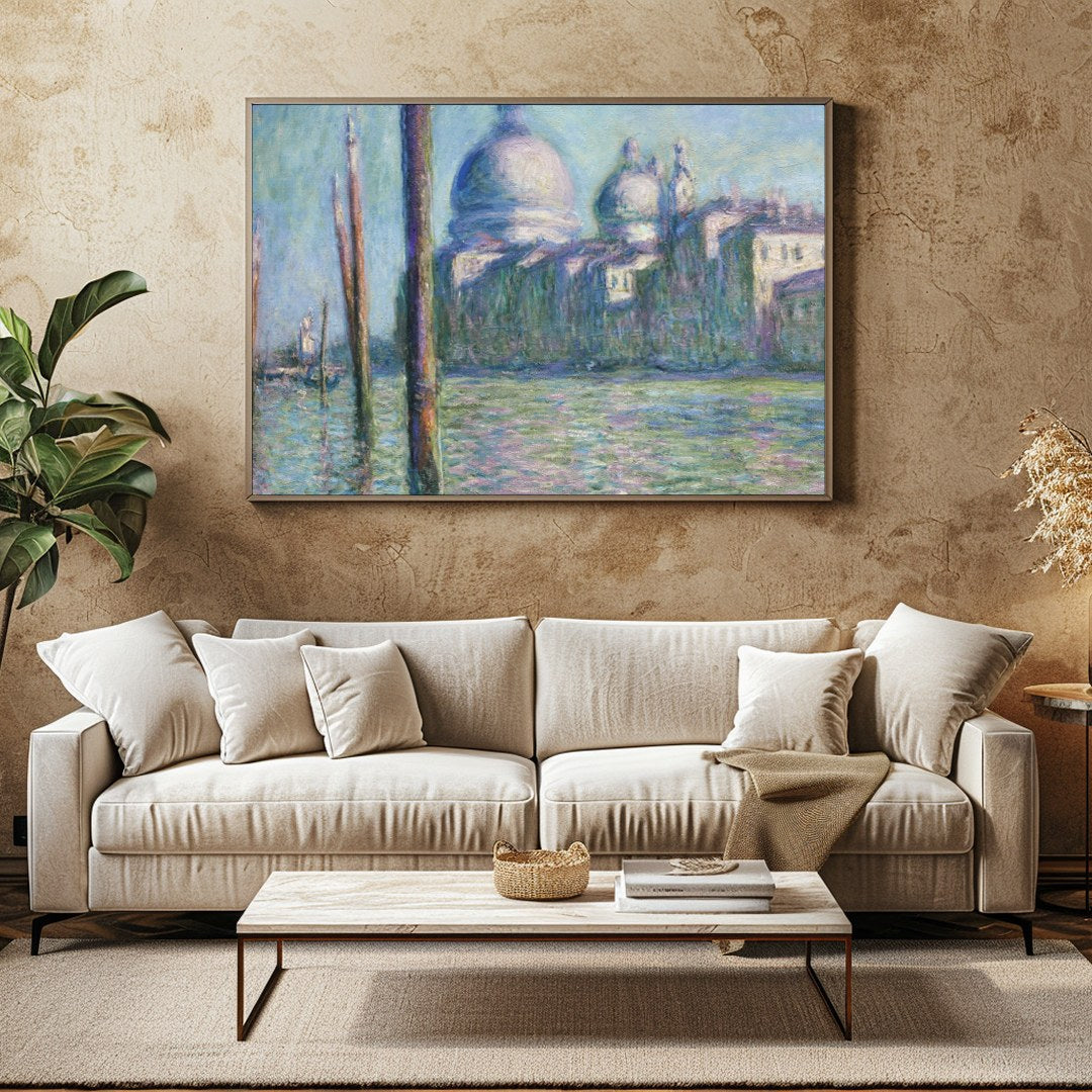 Experience the tranquility of Venice with this stunning impressionist artwork. The gentle for Family Room