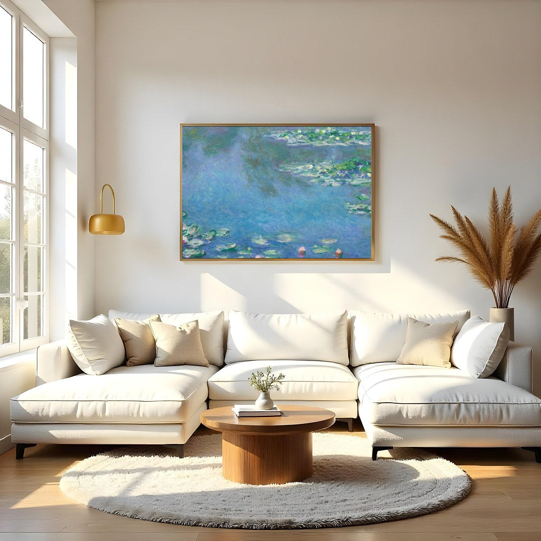 Capture the tranquil beauty of serene waters with this impressionist piece featuring delicate water for Living Room