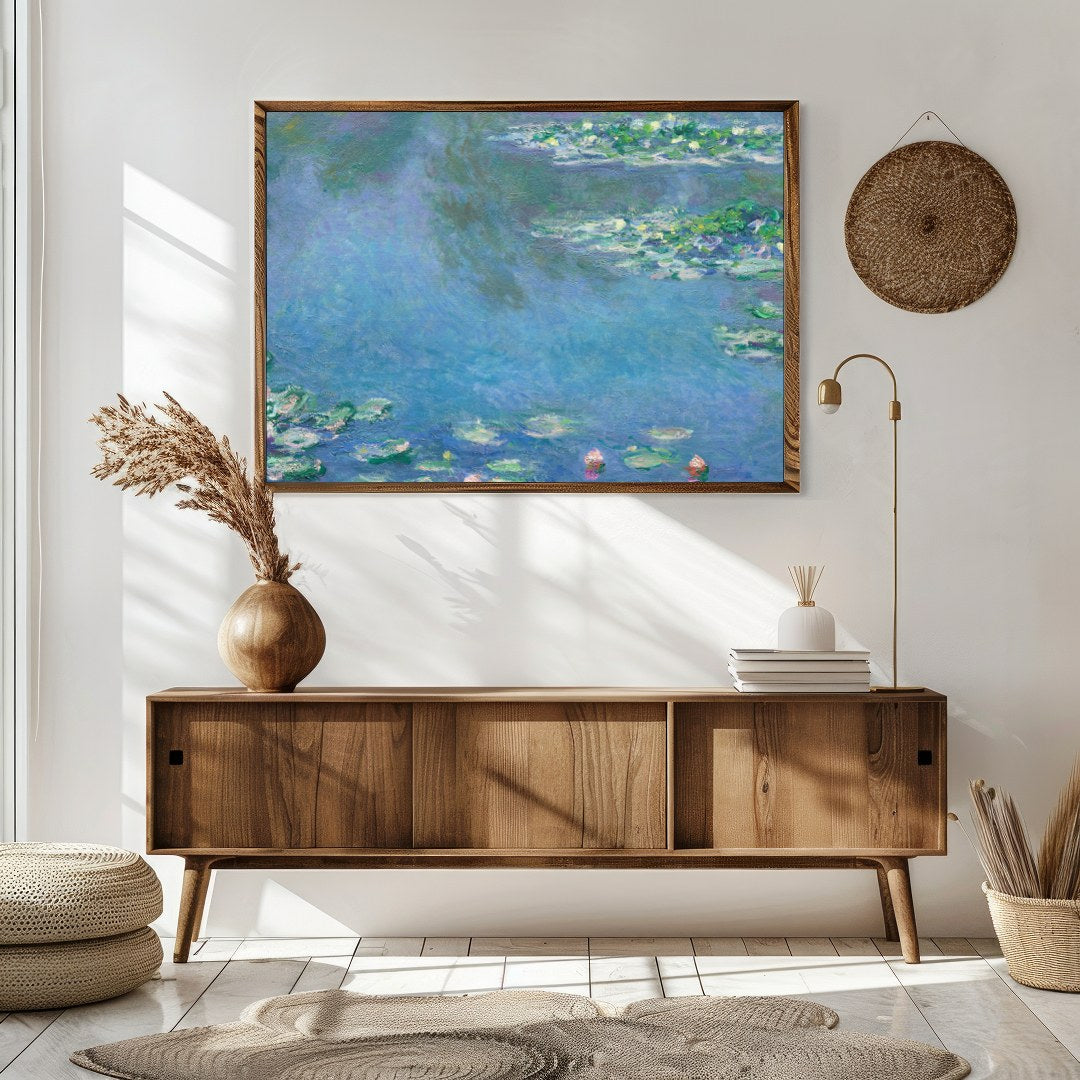 Capture the tranquil beauty of serene waters with this impressionist piece featuring delicate water for Sitting Area