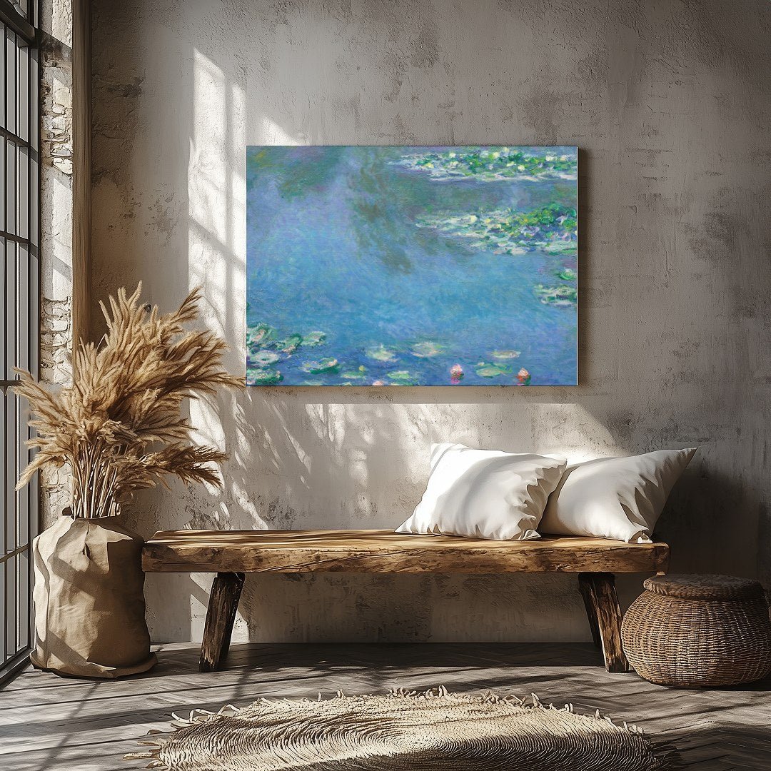 Capture the tranquil beauty of serene waters with this impressionist piece featuring delicate water for Veranda