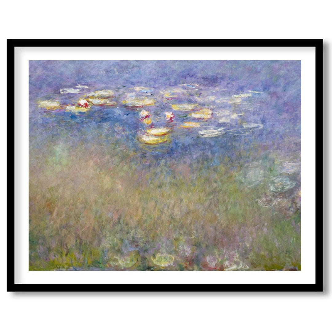 Immerse yourself in a tranquil escape with this impressionistic masterpiece depicting water lilies for hallway