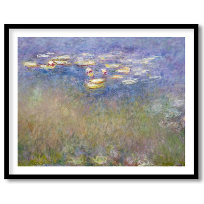 Immerse yourself in a tranquil escape with this impressionistic masterpiece depicting water lilies for hallway