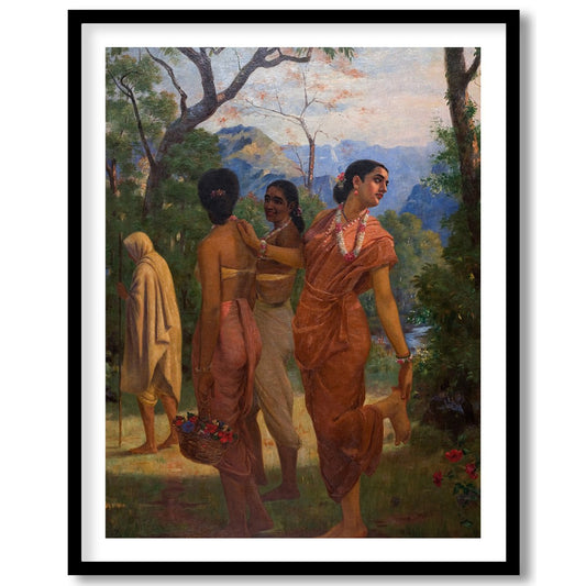 Capture the essence of tranquil beauty with this enchanting artwork featuring a serene gathering for area