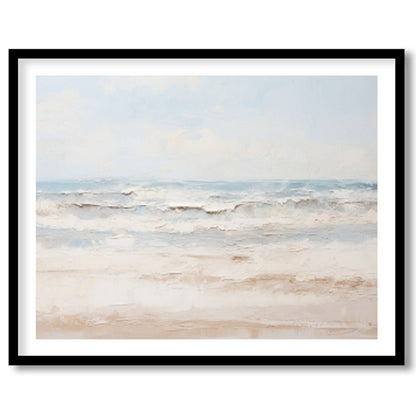 Immerse yourself in the tranquil embrace of 'Serenity at the Shoreline,' a captivating piece that for gallery
