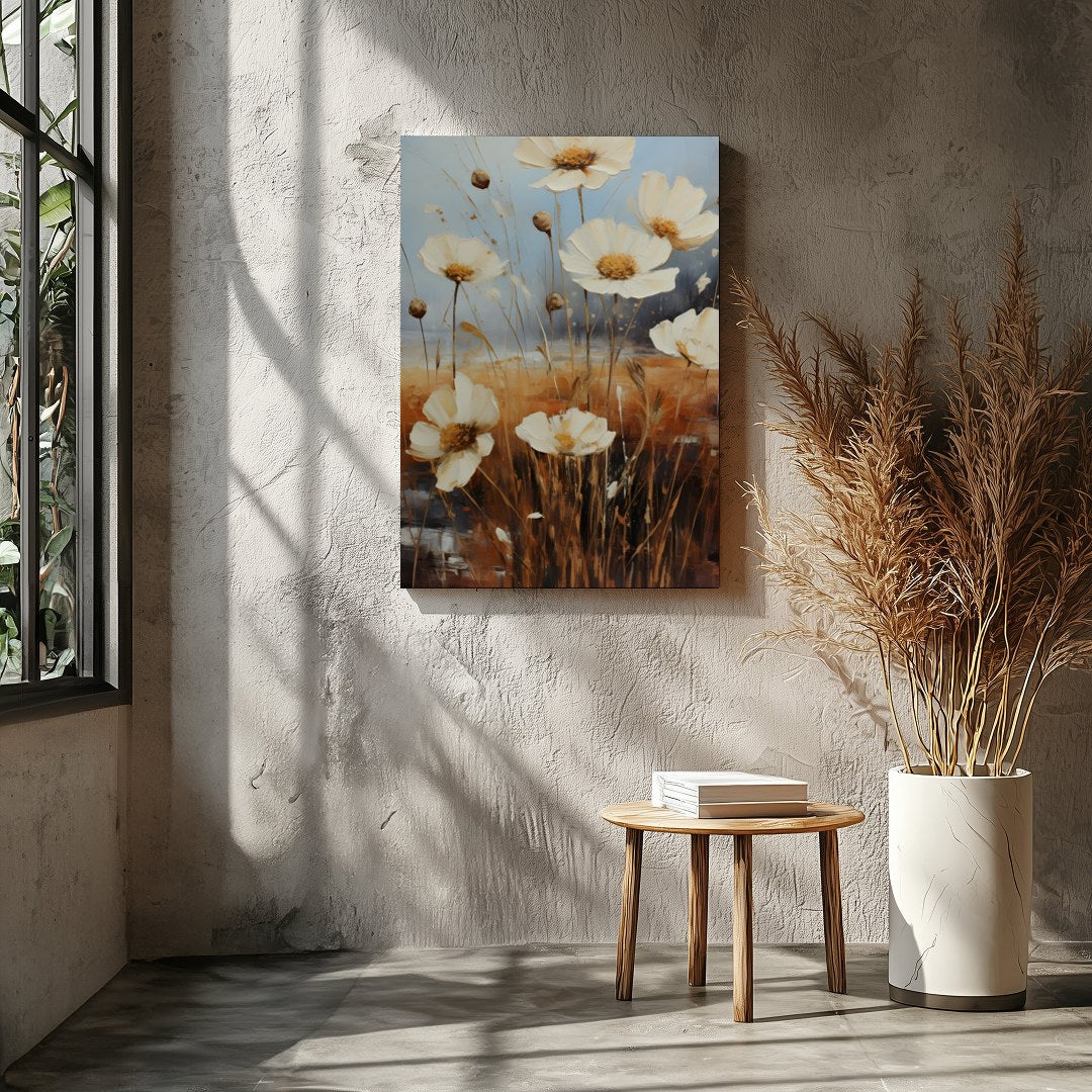 Elevate your living space with the 'Serenity Blooms' artwork, capturing the ethereal essence of for Entrance