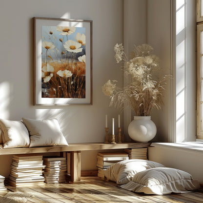 Elevate your living space with the 'Serenity Blooms' artwork, capturing the ethereal essence of for lovely-house