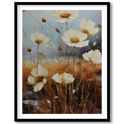 Elevate your living space with the 'Serenity Blooms' artwork, capturing the ethereal essence of for place