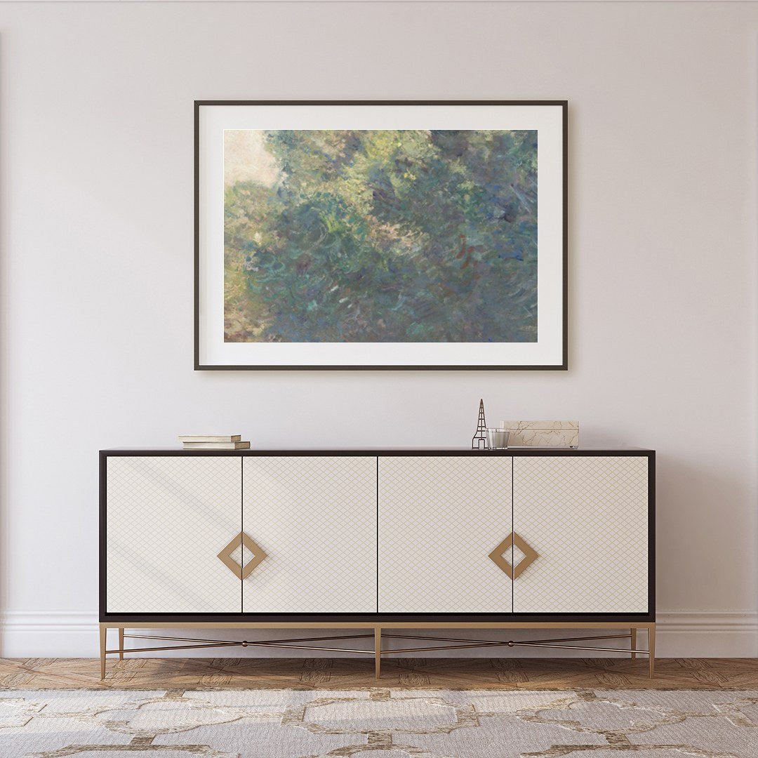 Capture the tranquil beauty of nature with this exquisite artwork, featuring lush greenery for Foyer