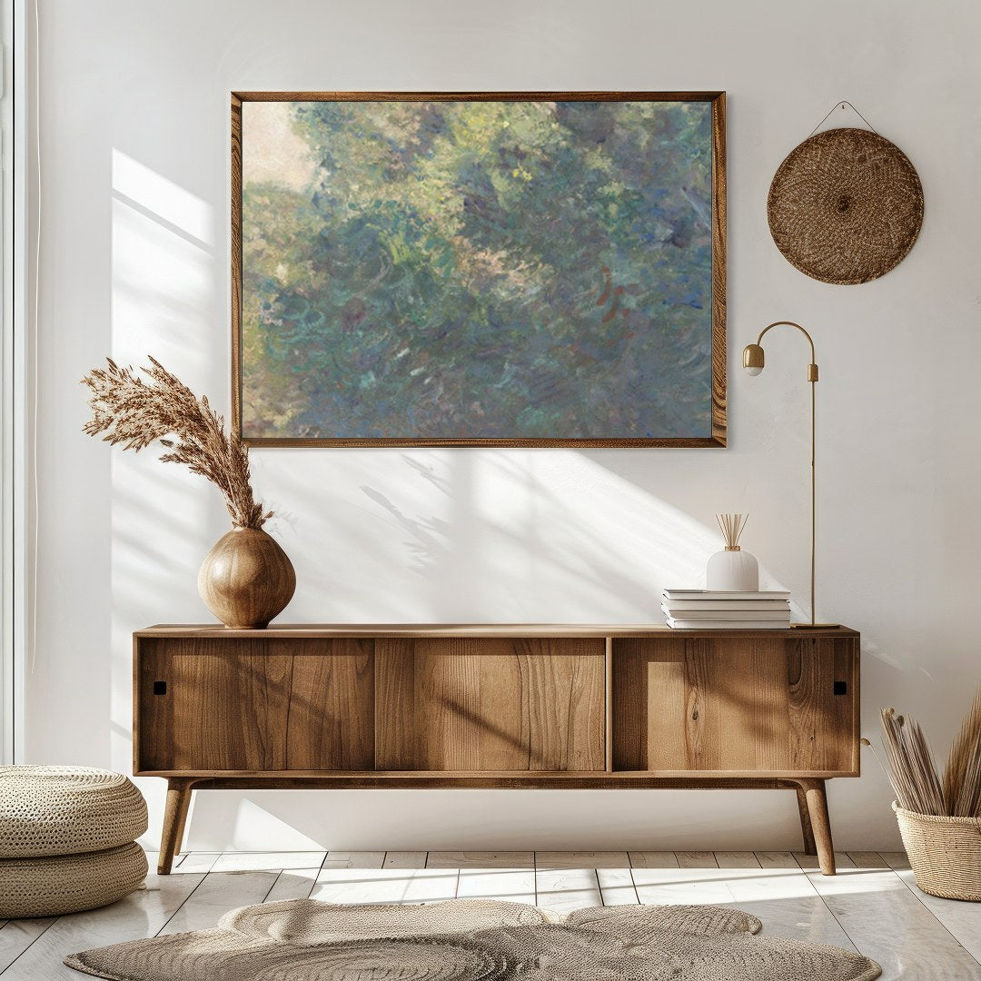 Capture the tranquil beauty of nature with this exquisite artwork, featuring lush greenery for Sitting Area