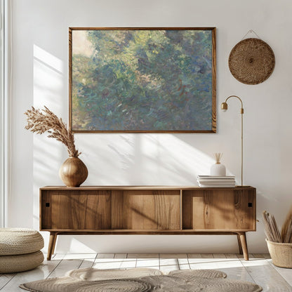 Capture the tranquil beauty of nature with this exquisite artwork, featuring lush greenery for Sitting Area