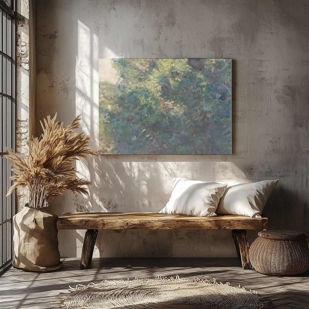 Capture the tranquil beauty of nature with this exquisite artwork, featuring lush greenery for Veranda