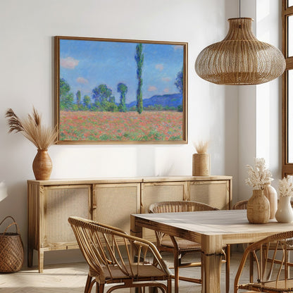 Experience the tranquil beauty of nature with this vibrant landscape artwork. Capturing a meadow for Dining