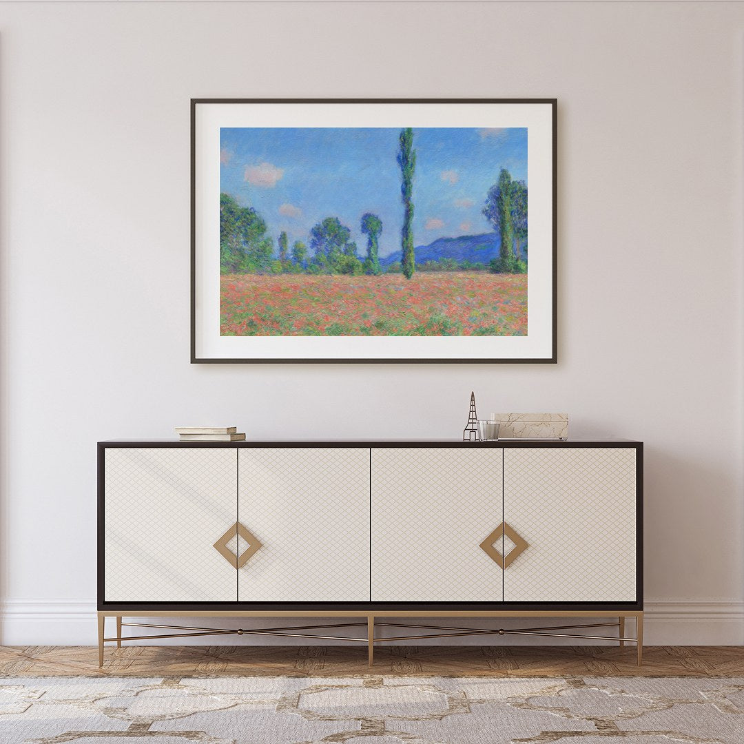 Experience the tranquil beauty of nature with this vibrant landscape artwork. Capturing a meadow for Foyer