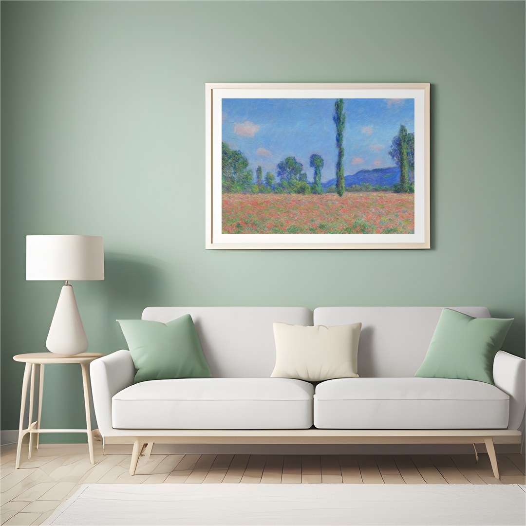 Experience the tranquil beauty of nature with this vibrant landscape artwork. Capturing a meadow for Hall
