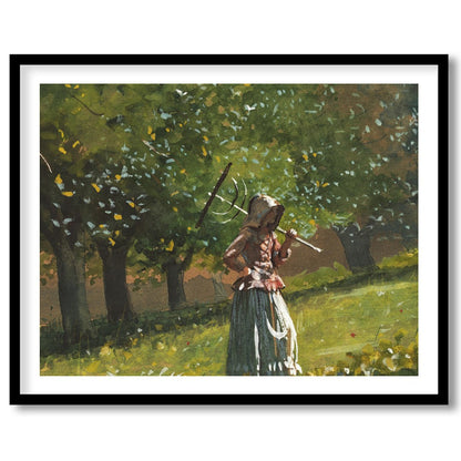 Experience the peaceful allure of 'Serenity in the Orchard,' a captivating watercolor painting that for dwelling