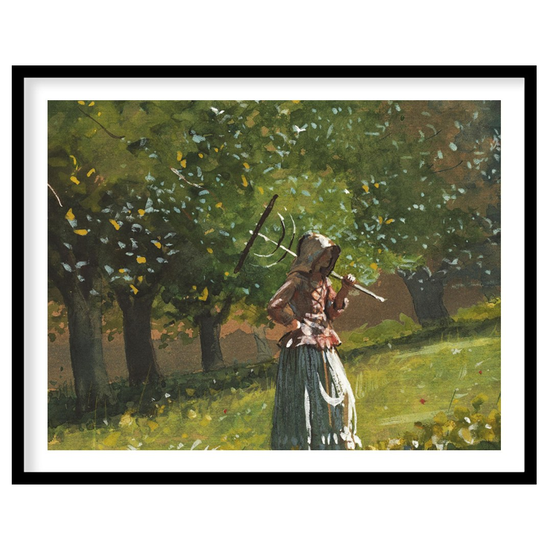 Experience the peaceful allure of 'Serenity in the Orchard,' a captivating watercolor painting that for dwelling