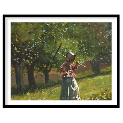 Experience the peaceful allure of 'Serenity in the Orchard,' a captivating watercolor painting that for dwelling