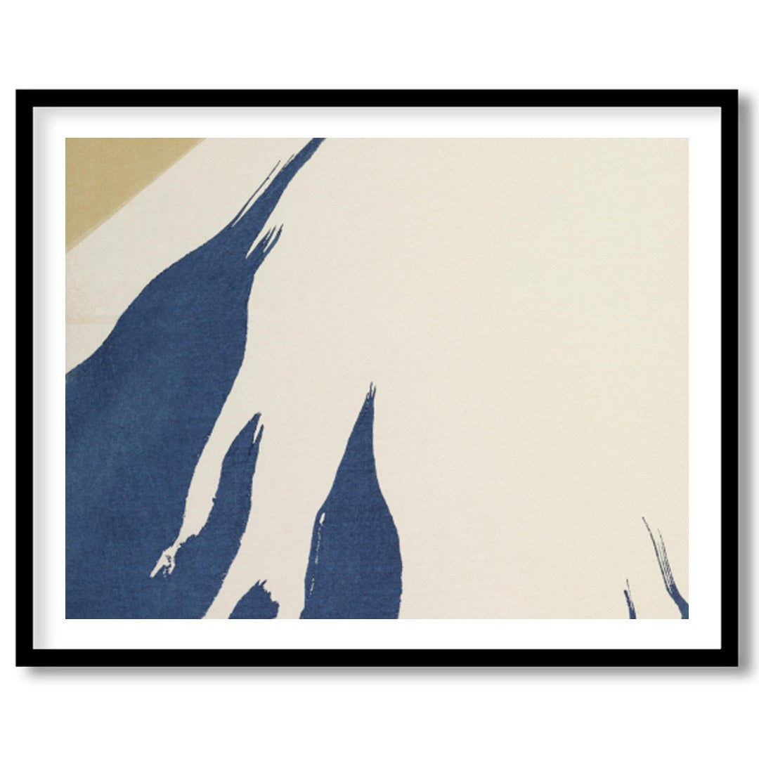 Capture the tranquil beauty of Mount Fuji with this minimalist artwork that combines soft beige and for living-space
