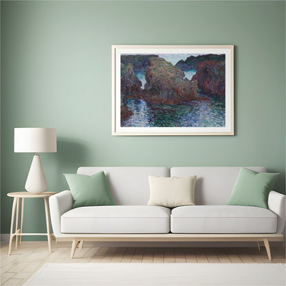 Immerse yourself in the calming beauty of 'Serenity of the Cliffs,' an exquisite piece that for Hall