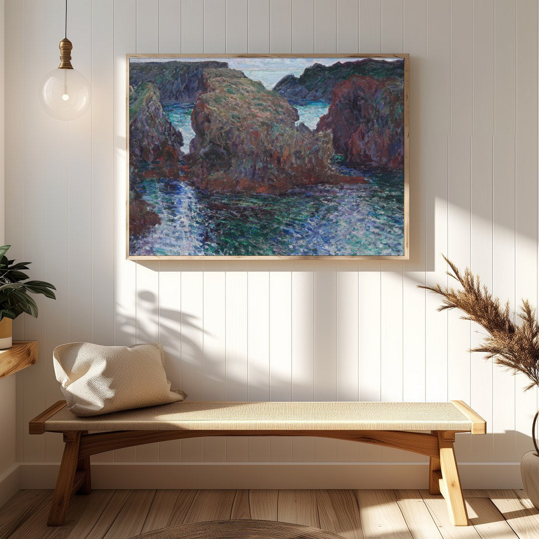 Immerse yourself in the calming beauty of 'Serenity of the Cliffs,' an exquisite piece that for Hallway