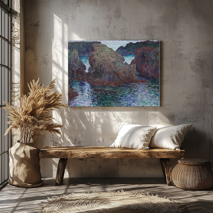 Immerse yourself in the calming beauty of 'Serenity of the Cliffs,' an exquisite piece that for Veranda