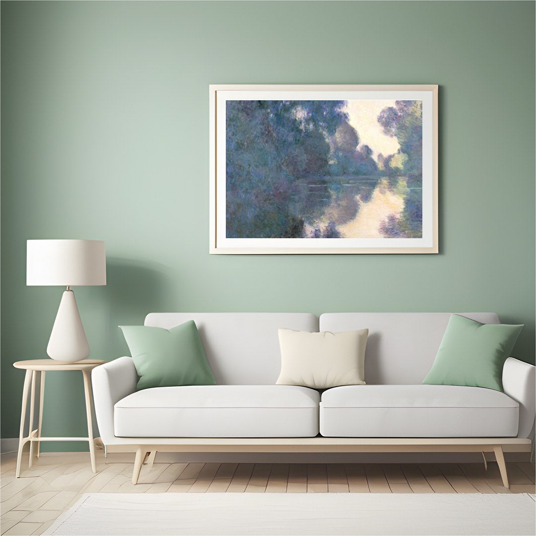 Immerse yourself in the tranquil beauty of 'Serenity on the Water,' a stunning artwork that for Hall