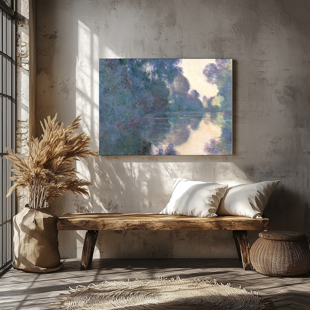 Immerse yourself in the tranquil beauty of 'Serenity on the Water,' a stunning artwork that for Veranda
