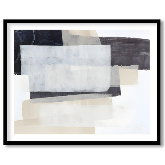 "This abstract painting, ""Shadow Horizon II"" by Jennifer Goldberger, features a composition of la… for room