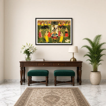 Immerse yourself in the divine elegance of Shrinathji, beautifully captured in the rich tradition for Entrance