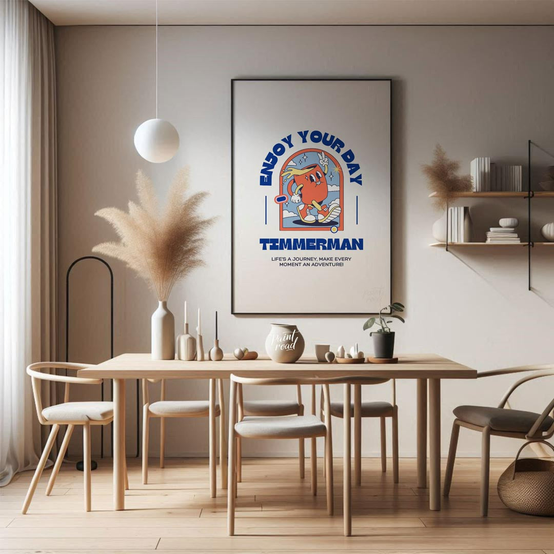 Add a splash of positivity and personality to your space with this vibrant and playful wall art tit… for dining room