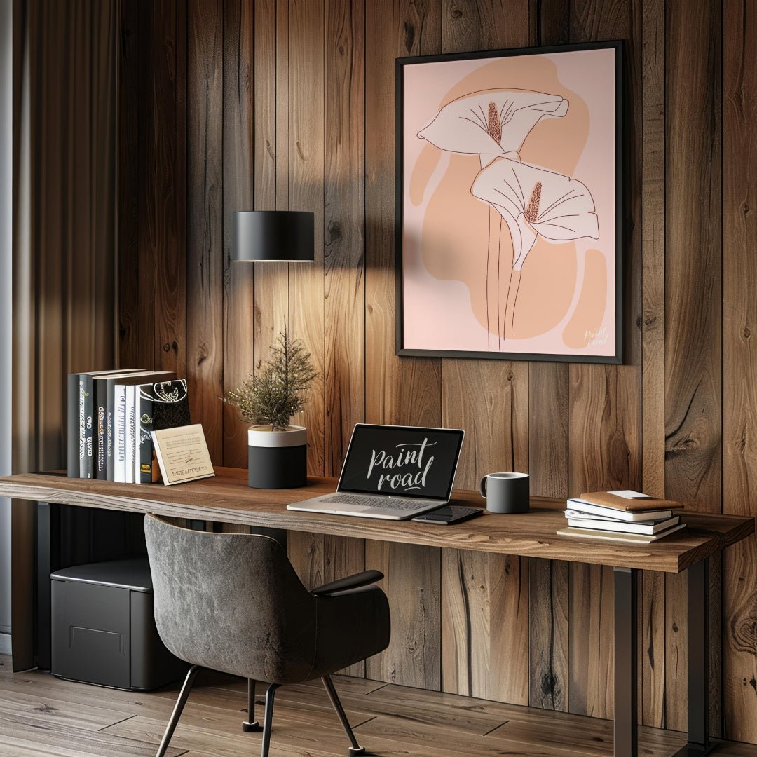 "Soft Bloom" is a minimalist floral art print that celebrates the elegance of simplicity. With its … for office