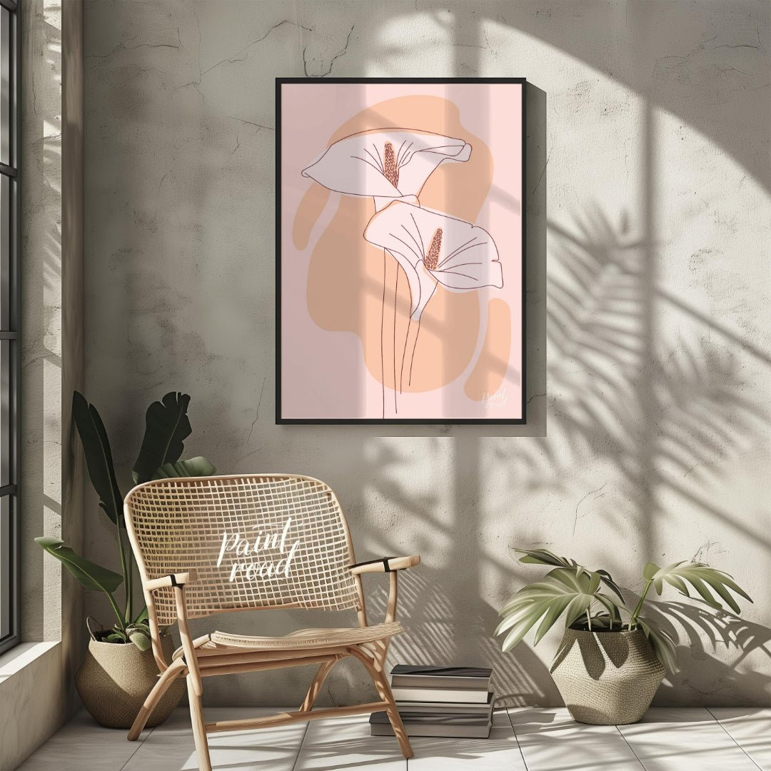 Soft Bloom Painting available online at Paintroad showing abstract art bathroom and botanical