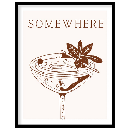 A vintage-inspired illustration of a classic cocktail, perfect for those who enjoy a bit of sophist… for area