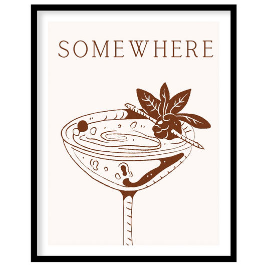 A vintage-inspired illustration of a classic cocktail, perfect for those who enjoy a bit of sophist… for area
