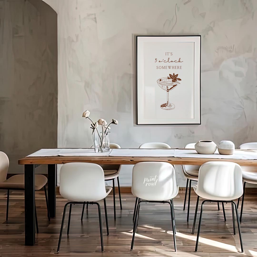 A vintage-inspired illustration of a classic cocktail, perfect for those who enjoy a bit of sophist… for dining room