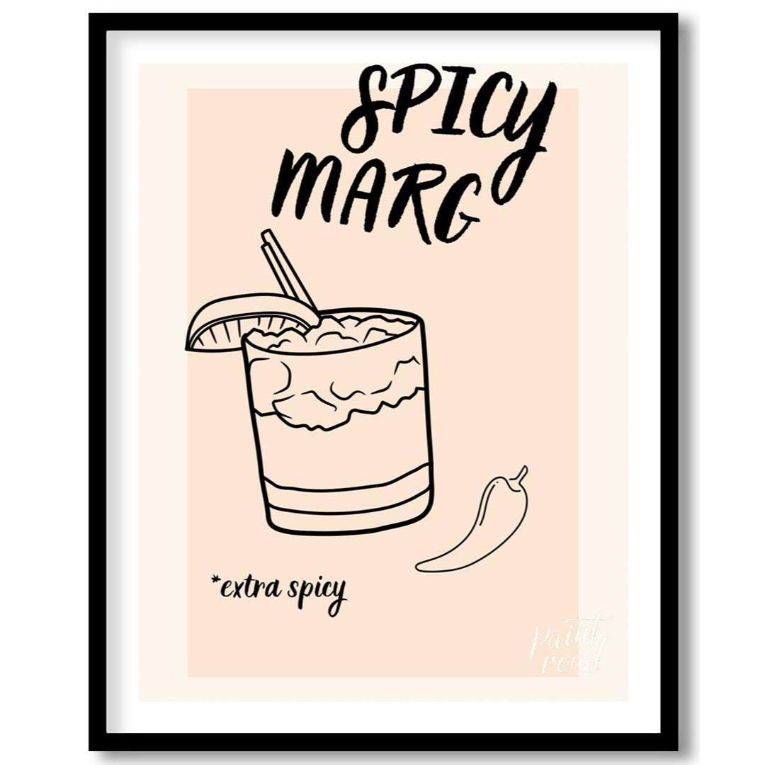 A hand-drawn illustration of a classic margarita cocktail with a spicy twist. The image features a … for abode
