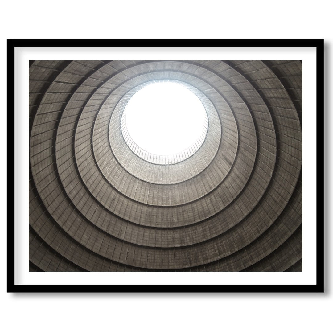 Experience the mesmerizing depth and architectural beauty of this fine art piece, 'Spiral Ascent.' for residence