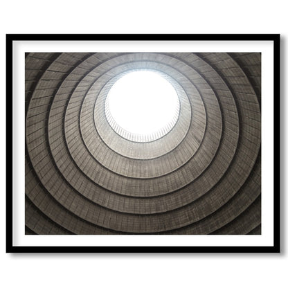 Experience the mesmerizing depth and architectural beauty of this fine art piece, 'Spiral Ascent.' for residence