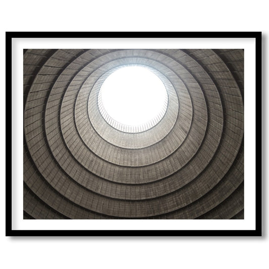Experience the mesmerizing depth and architectural beauty of this fine art piece, 'Spiral Ascent.' for residence